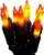 Holiday Home® Flickering Fright Lights - Orange Perspective: back