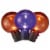 Holiday Home® 25 LED Flickering String Lights - Orange/Purple Perspective: back