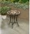 HD Designs Outdoors Neutral Tile Bistro Table Perspective: back