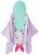 Everyday Living Hooded Bath Towel - MERMAID Perspective: back