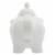 Dash of That Elephant Teapot - White Perspective: back