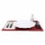 Dash of That™ Sellwood Rimmed Dinner Plate - White Perspective: back
