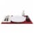 Dash of That Fremont Strato Stack Dinner Plate - White Perspective: back