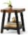HD Designs® Kenya End Table - Brown/Black Perspective: back