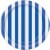 Kroger® Entertainment Essentials Simple Stripe Paper Plates - Blue Perspective: back