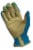 The Joy of Gardening Spandex Garden Glove Pair - Blue Sapphire Perspective: back
