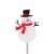 Holiday Home Solar Snowman Yard Stake - White Perspective: back