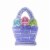 Holiday Home Easter Wreath Basket - Lavender Perspective: back