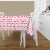 Holiday Home Valentine’s Day Hearts Vinyl Tablecloth Set Perspective: back