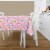 Holiday Home Unicorn Vinyl Tablecloth Set Perspective: back