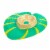 HD Designs Outdoors Leaf Shaped Chip and Dip Tray - Green Perspective: back