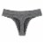 Dip Seamless Ribbed Heather Gray Thong Perspective: back