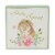 Holiday Home Rabbits Block Sign Assortment Perspective: back