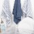 Everyday Living Kitchen Terry Towels - Blue/White Perspective: back