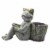 The Joy of Gardening Frog with Sunglasses Planter Perspective: back