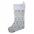 Holiday Home™ Gray Fairaisle Monogram Christmas Stocking - C Perspective: back