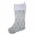 Holiday Home™ Gray Fairaisle Christmas Stocking Perspective: back