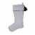 Holiday Home Red Snowflake Christmas Stocking - White Perspective: back