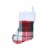 Holiday Home™ Mini Red & Green Plaid Monogram Christmas Stocking - B Perspective: back