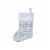 Holiday Home™ Mini Gray Fairaisle Monogram Christmas Stocking - A Perspective: back