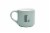 Holiday Home Green Monogram Mug - White Perspective: back