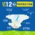 Comforts™ Day or Night Baby Diapers Newborn (<10 lbs) Perspective: back