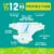 Comforts™ Day or Night Baby Diapers Size 1 (8-14 lbs) Perspective: back