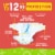 Comforts™ Day or Night Baby Diapers Size 2 (12-18 lbs) Super Value Box Perspective: back