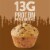 Krusteaz Protein Chocolate Chip Muffin Mix Perspective: back