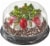 Tres Leche Double Layer Cake Topped with Fruit Perspective: back