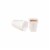 Dart Drink Foam Cups - White Perspective: back