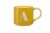 Clay Art Monogram Mug - Yellow Perspective: back