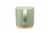 Clay Art Glaze Lines Mug - Green Perspective: back