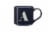 Clay Art Monogram Mug Navy Perspective: back