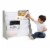 Humble Crew Insprire Kids Bookshelf 4 Tier Book Organizer - Gray Perspective: back