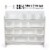 Humble Crew Cambridge Toy Storage Organizer with Storage Bins - White Perspective: back