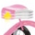 Radio Flyer 34GX Kids Classic Steel Framed Tricycle with Handlebar Bell, Pink Perspective: back