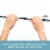 Kenney Rogers Deco Tension Curtain Rod - Black Perspective: back