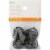 Kenney®  Clip Rings for 5/8" to 3/4" Diameter Curtain Rods - Black Perspective: back