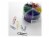 Officemate Plastic Coated Paper Clips Assorted Colors 300 Small Clips 150 Giant Clips 97227 Perspective: back