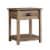 Sauder County Line End Table in Salt Oak Perspective: back
