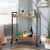 Sauder North Avenue Engineered Wood/Metal Bar Cart in Sindoori Mango Perspective: back