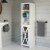 Sauder Cottage Road Engineered Wood Linen Tower in White Perspective: back