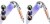 2-PACK Renewgoo LED Color-changing Shower Head High Pressure Filter with Lights Perspective: back