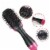 Renewgoo Hot Air Hair Straighten Curl Styling Dryer Comb Blower Brush, Pink Perspective: back