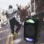 Renewgoo DJGoo Bluetooth TWS 14  Portable Wireless Speaker Karaoke Party Lights Perspective: back