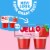 Jell-O Strawberry Sugar Free Jello Cups Gelatin Snack Perspective: back