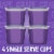 Kool-Aid Gels Grape Artificial Flavored Ready-to-Eat Gelatin Snacks, Cups Perspective: back