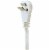 GE 8' 3-Outlet Grounded Office Cord - White Perspective: back