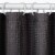 Zenna Home 70 In. x 72 In. Steel Gray Luxury Spa Waffle Shower Curtain CFRWAFGYL Perspective: back